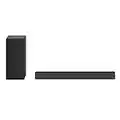 LG S40Q Soundbar TV 300W, 2.1 Canali con Subwoofer Wireless, AI Sound Pro, Bluetooth, Ingresso Ottico, HDMI in/out con, Rivestimento in tessuto, Certificazione Energy Star