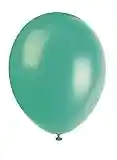 Unique-80004 Globos de Látex de 30 cm, Color Verde (Fern Green), Pack de 10 (80004)