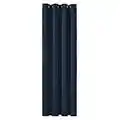 Deconovo Door Curtain Thermal Insulated Curtain Eyelet Blackout Curtain Single Curtain for Door 52"x 84" Navy Blue 1 PANEL