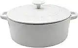 Cuisinart Cast Iron Casserole, Snow White, 7-Quart