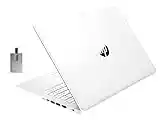 HP 2021 Stream 14" HD Laptop, Intel Celeron N4020 Processor, 4GB RAM, 64GB eMMC, HD Audio, HD Webcam, Intel UHD Graphics 600, 1 Year Office, HDMI, Win 10 S, White, 128GB SnowBell USB Card