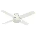 Hunter 59248 Contemporary Modern 52``Ceiling Fan from Dempsey Collection in White Finish,