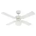 Westinghouse Ventilatore A Soffitto Vegas E27, 60 W, Finitura, Pale In Bianco, Pino Chiaro, 41.34 x 41.34 x 17.4 Cm