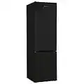 Russell Hobbs RH54FF180B 54cm Wide 180cm High Freestanding Fridge Freezer, 204L Fridge Space, 84L Freezer Space, 4 Shelves, 4 Door Racks, Eco Friendly, Black