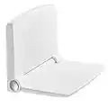 Siege de Douche Mural Rabattable，Tabouret de Douche Pliable Mural，Chaise De Douche 200kg Antidérapante pour Handicapé Personnes âgées - Blanc