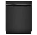 GE GDT225SGLBB 24" Dishwasher with Interior Stainless Steel ADA Compliant Top Control Energy Star Certified and Pocket Handle in Black