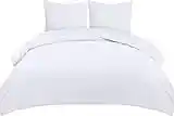 Utopia Bedding Funda Nordica 220 x 240 - Microfibra Juego de Funda Edredon 220x240 cm y 2 Fundas de Almohada 65x65 cm (Blanco)