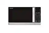 Sharp R642INW 2-in-1 Mikrowelle mit Grill / 20 L / 800 W / 1000 W Quarzgrill / 8 Automatikprogramme / Timer / Kindersicherung / Energiesparmodus / Glasdrehteller (25,5 cm) / silber