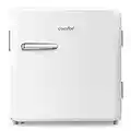 COMFEE' RCD50WH1RT(E) 47L Mini frigo tavolo mono porta, design Retrò, controllo temperatura regolabile, adatto per casa, ufficio e altre applicazioni domestiche | Colore bianco