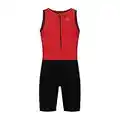 Rogelli Florida Combinaison de Triathlon pour Homme Noir Noir/Rouge L