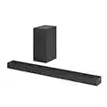 LG S65Q.DUSALLK High-Res Audio Sound Bars for TV, DTS Virtual:X, Synergy TV, Meridian, HDMI, Wireless subwoofer, Black, 3.1 ch