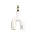 bopely Adaptateur De Casque, Microphone Séparateur De Casque 3.5mm Audio Micro Audio Combo Y pour Ordinateur Portable Pc