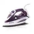 Ariete 6235 Steam Iron 2000W, Ferro da stiro, 2000W, Serbatoio 300ml, Funzione Auto-pulizia, Bianco/Viola