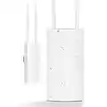 【Gigabit Port 48V PoE 4 Modes】Outdoor WiFi Extender 1200Mbps Weatherproof Outdoor Access Point Dual Band 2.4G 5GHz, Covers up to 600ft & 120 Devices, High Power WiFi Access Poin Wireless Access Point