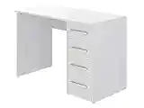 Marca Amazon - Movian Idro Modern - Escritorio con 4 cajones, 56 x 110 x 73 cm (blanco)