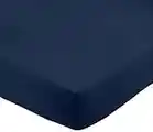 Amazon Basics Drap-housse en microfibre Bleu marine 200 x 200 x 30 cm