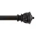 Kenney KN71670 Kiera Curtain Rod Black, 48"-86"