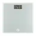 Weight Watchers Scales by Conair Bathroom Scale for Body Weight, Easy To Read Scale, Glass Body Scale Measures Weight Up to 400 Lbs. in Chic Glass