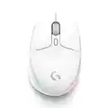 Logitech G G705 Ratón Inalámbrico Para Gaming, Iluminación LIGHTSYNC RGB Personalizable, Inalámbrico LIGHTSPEED, Conectividad Bluetooth, Ligero, PC/Mac/Portátil - Blanco