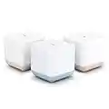 TCL Mesh Wi-Fi System, Gigabit Wifi Mesh Network Cover up to 100 Devices, Replaces WiFi Router and Extender, Whole-Home 4,500 Sq. ft. Coverage, Seamless High-Performance Wireless WiFi Booster (3 Pack)