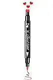 Go Ho Red Liquid Eyeliner Stamp,Heart Stamp Eyeliner Red Makeup on Valentine's Day,Double-Side Seal Waterproof Eyeliner Pen,Long-lasting Smudge-proof Tattoo Tools,Eye Liner Makeup Tools,1 PC