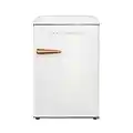 Galanz Mini Retro Fridge/Refrigerator with Chiller Adjustable Mechanical Thermostat Control 2.5 Cubic Feet White GLR25MWER27