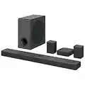 LG S80QR - Barra de Sonido Inteligente, 620W, 5.1.3 canales, Triple Altavoz Atmos Vertical, Altavoces Traseros Incluidos, Sonido Envolvente Dolby Atmos, dst:X e IMAX, Color Negro