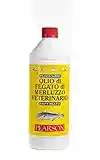 Pearson Purissimo Olio di Fegato Di Merluzzo Veterinario per Cani, Gatti, Cavalli e altri animali. Pelo lucido e Sano, Fonte di Vitamine e Omega3. Flacone da 1000ML.