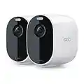 Arlo Essential Spotlight Camera - 2 Pack - Wireless Security, 1080p Video, Color Night Vision, 2 Way Audio, Wire-Free, Direct to WiFi No Hub Needed, Compatible with Alexa, White - VMC2230