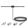 Bingfu Antenna Radio DAB FM Antenna Dipolo FM Cavo Prolunga da 3 m per Sintonizzatore Radio Portatile Ricevitore Stereo Ricevitore AV Amplificatore Stereo Ricevitore HiFi