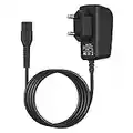 Afeitadora eléctrica Adaptador de 4,3 V Cable de alimentación para Philips A00390 y para Philips Norelco oneblade Charger QP2520 Compatible con QP2520/90, QP2520/70, QP2520/72