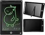 Tableta LCD Escritura y Dibujo 8.5 Pulgadas. Pizarra Negra Dibujar para niños y Adultos. Pizarra mágica borrable Digital. Tablet pequeña Color Verde y Lapiz