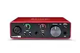 Focusrite Scarlett Solo 3. Gen USB-Audio-Interface-Bundle für Gitarristen, Sänger oder Produzenten. Klang in Studioqualität und sämtliche Software, die du für Aufnahmen und Kompositionen benötigst