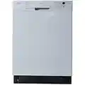 Dishwasher, Kalamera 24 inch Built in Dishwasher with 12/14 Place Settings, 6 Wash Cycles and 4 Temperature + Sanitized Option, Energy Save with Low Water Consumption and Quiet Operation - White