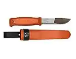 Morakniv Kansbol Sandvik Stainless Steel Fixed-Blade Survival Knife With Sheath, Burnt Orange, 4.3 Inch