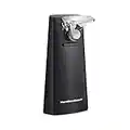 Hamilton Beach Electric Automatic Can Opener with Easy-Clean Detachable Cutting Lever, Cord Storage, Knife Sharpener, Black (76702)