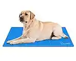 Pecute Dog Cooling Mat Large 90x50cm, Durable Pet Cool Mat Non-Toxic Gel Self Cooling Pad, Great for Dogs Cats in Hot Summer