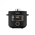 Moulinex Epic Turbo Cuisine CE7548 - Olla a presión eléctrica 1090 W, 10 programas automáticos, cestillo de cocción al vapor, Negro