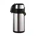 Axentia 116710 - Dispenser Termico con rubinetto, Acciaio Inox, 3 litri, Argento/Nero, 35 x 15 x 15 cm