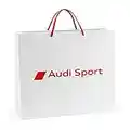 Audi 7281900203 Borsa per Il Trasporto di Carta, Sacchetto Regalo Bianco/Rosso (L), L