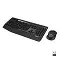 Logitech MK345 Wireless Combo Full-Sized Keyboard with Palm Rest and Comfortable Right-Handed Mouse, 2.4 GHz Wireless USB Receiver, Compatible with PC, Laptop,Black