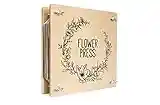 Flower press Kit:Create dried pressed flowers for art and craft projects, Suitable for adults and kids, wooden DIY kit get kids in garden. Gift for botanical enthusiasts and creative children 7.5x7.5”