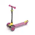 Chillafish Scotti - Patinete de 3 Ruedas con Plataforma Antideslizante Twintip y Freno Integrado, Altura Ajustable para Todos los niños a Partir de 3 años, Color Rosa