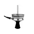 ShishaSupplyUK Shisha Silicone Head Bowl and Metal Coal Tray Set, Hookah, Home Use, Charcoal, Long Lasting, Heat Management, Flavour Enhancing, Indestructable, Phunnel