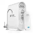 Frizzlife Reverse Osmosis Water Filtration System - Alkaline & Remineralization, Superb Taste, Tankless, 500 GPD Fast Flow RO Filter, 1.5:1 Pure to Drain, Reduces TDS, Brushed Nickel Faucet