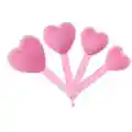 Heart Shaped Measuring Cups, 4-ct. (Pink)