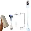 Trépied Support de téléphone Pliable 125cm pour Selfie, vidéo, tuto, Live, démonstration, TikTok, Rétractable Multi-Position, Lampe Double