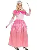 Funidelia | Costume da Principessa da per donna Medievale, Medioevo - Costume per Adulto e accessori per Feste, Carnevale e Halloween - Taglia M - Rosa