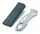 CCA Silver Carpet fitter Dolphin knife with holster