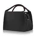 PHILORN Sac Repas Lunch Bag Déjeuner Boite Isotherme Fourre-Tout pour Le École et Le Travail, Noir